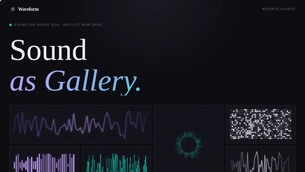 Resonance — Expert Audio Design Landing Page Template