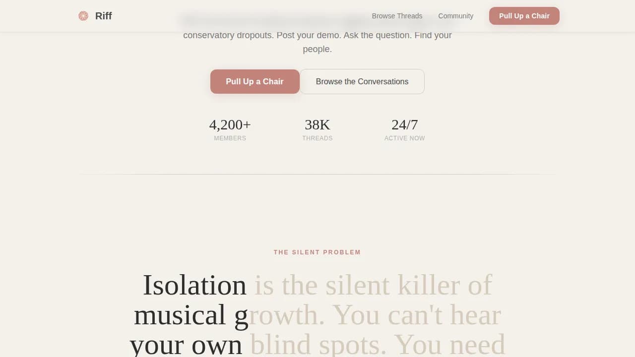 Harmony — Musician Studio Booking Landing Page Template