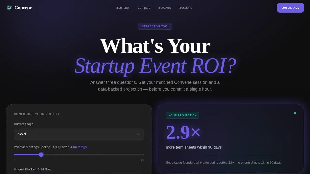 Summit — Founder Networking Event Landing Page Template
