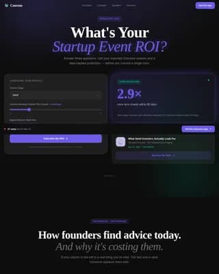 Summit — Founder Networking Event Landing Page Template