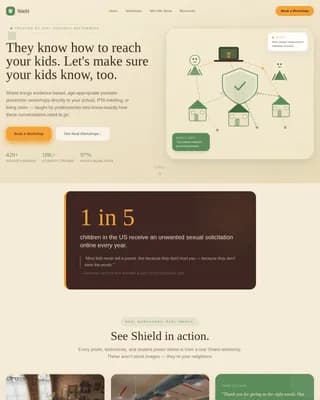 Guardian — Safe Child Monitoring Landing Page Template