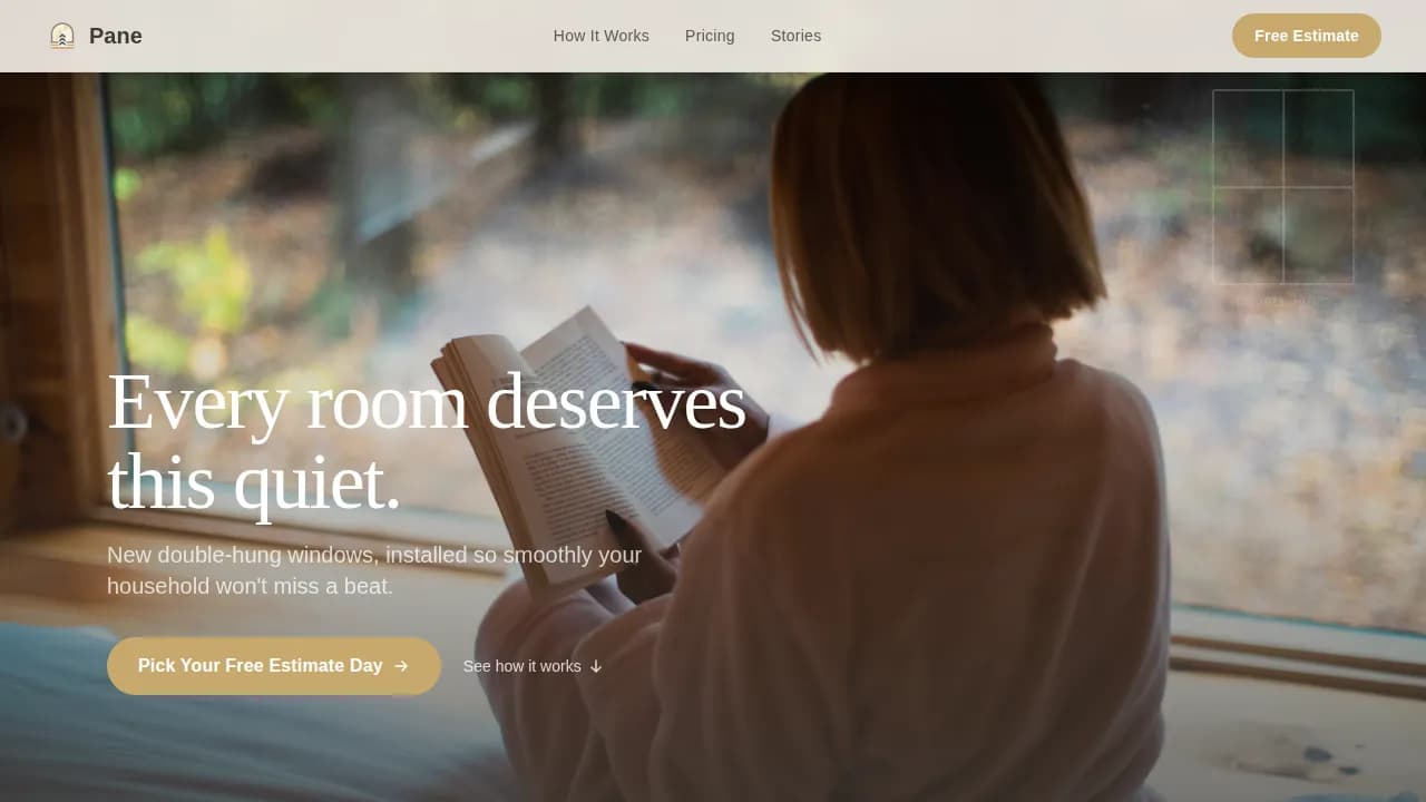 Clarity — Professional Window Installation Landing Page Template