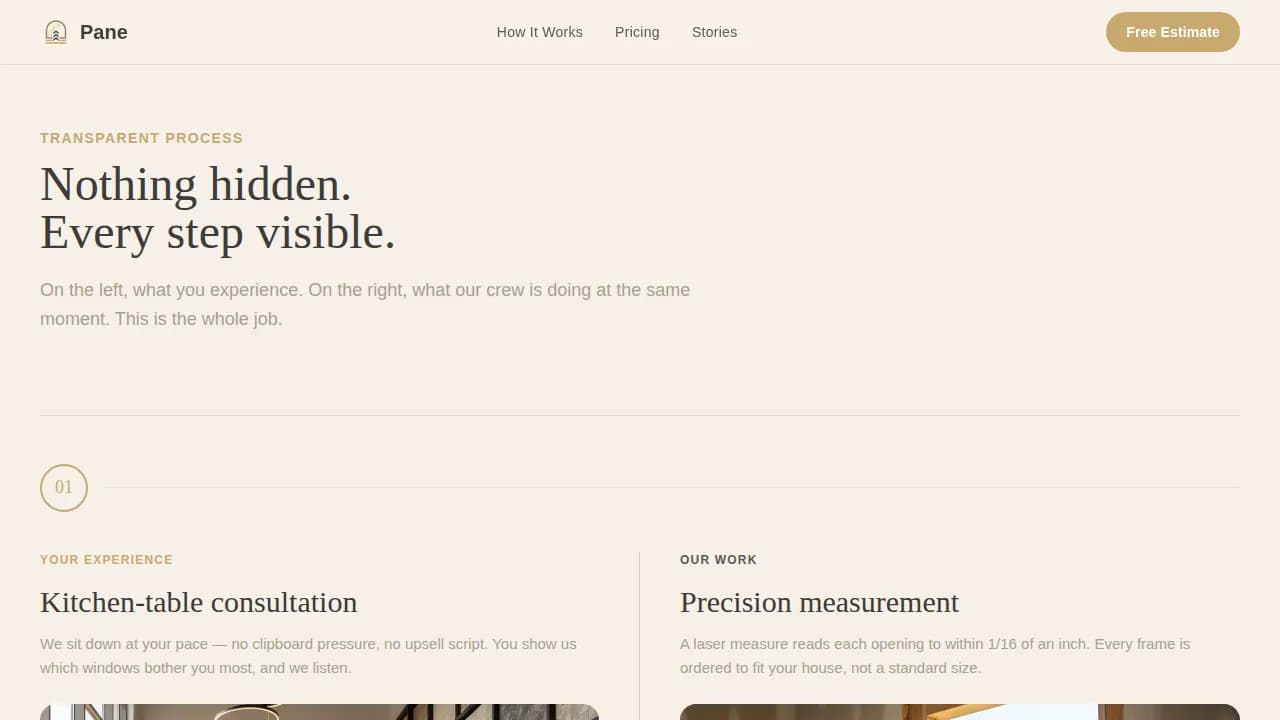 Clarity — Professional Window Installation Landing Page Template