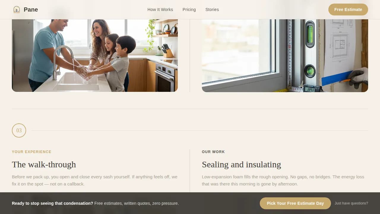 Clarity — Professional Window Installation Landing Page Template