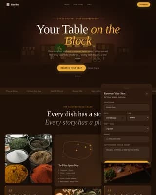Jambo — Refined East African Cuisine Landing Page Template