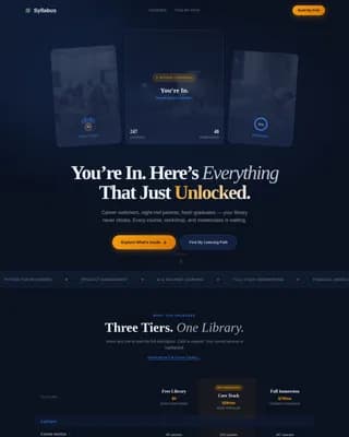 Curriculum — Accelerated Online Education Landing Page Template