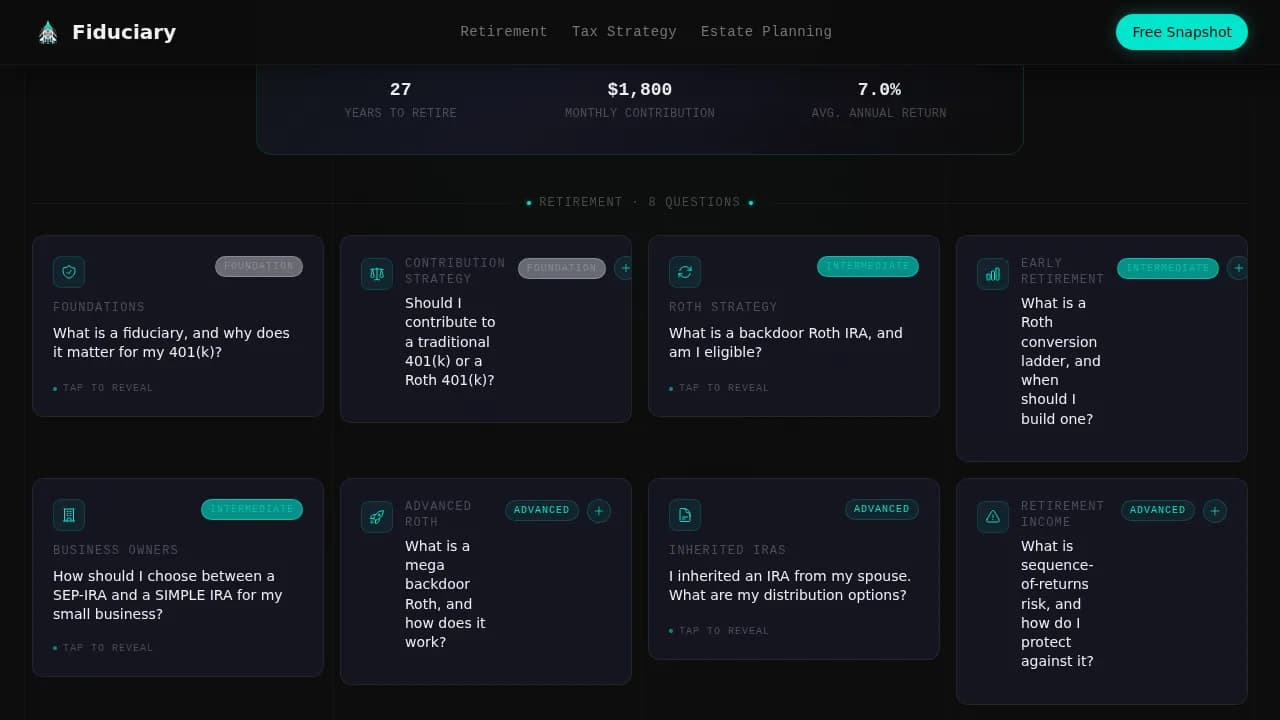 Advisor — Smart Financial Matching Landing Page Template