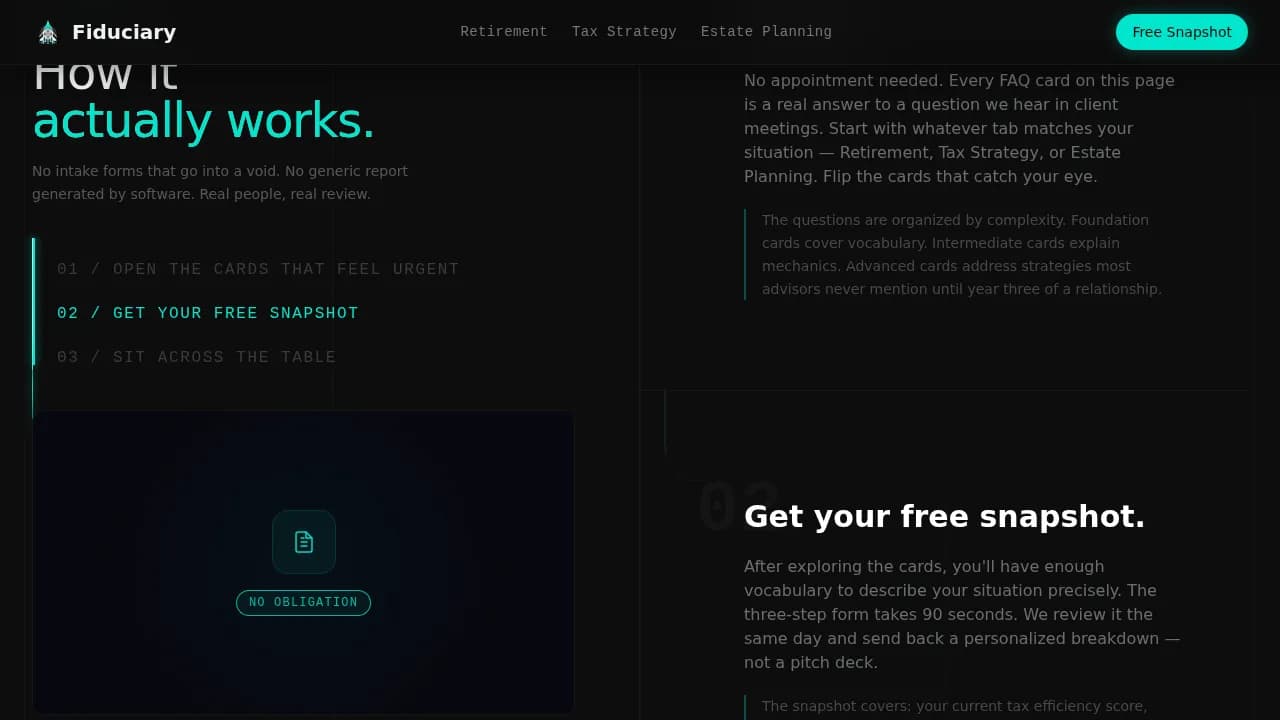Advisor — Smart Financial Matching Landing Page Template