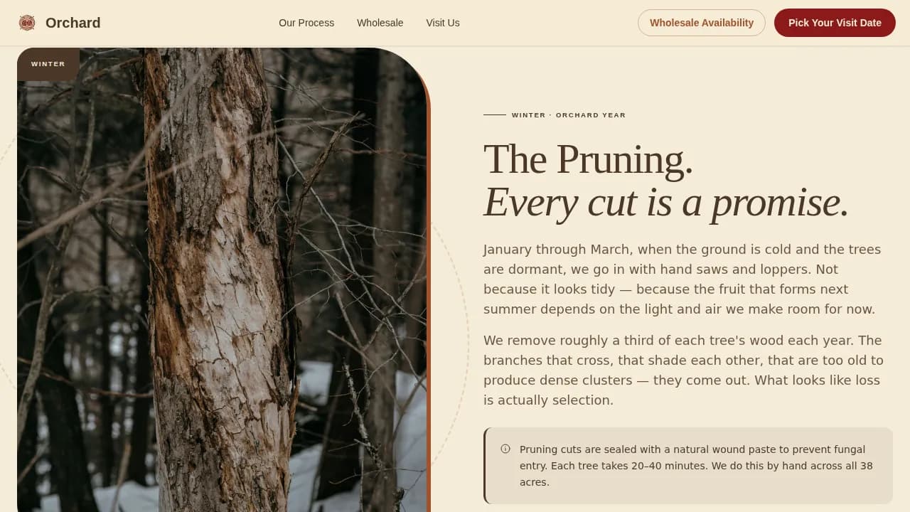 Harvest — Sustainable Fruit Farm Landing Page Template