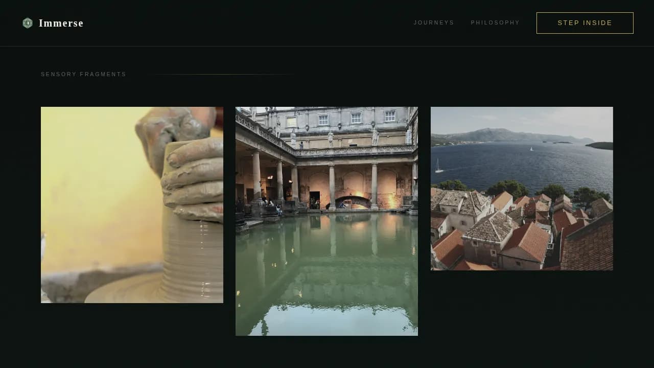 Luxury Cultural Immersion Travel Company Website Template