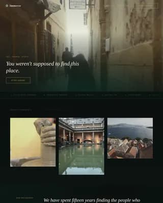 Luxury Cultural Immersion Travel Company Website Template