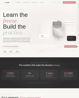Master — Progressive Skill Training Landing Page Template