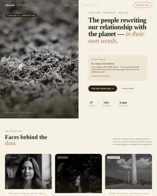 Journal — Compelling Environmental Newsletter Landing Page Template