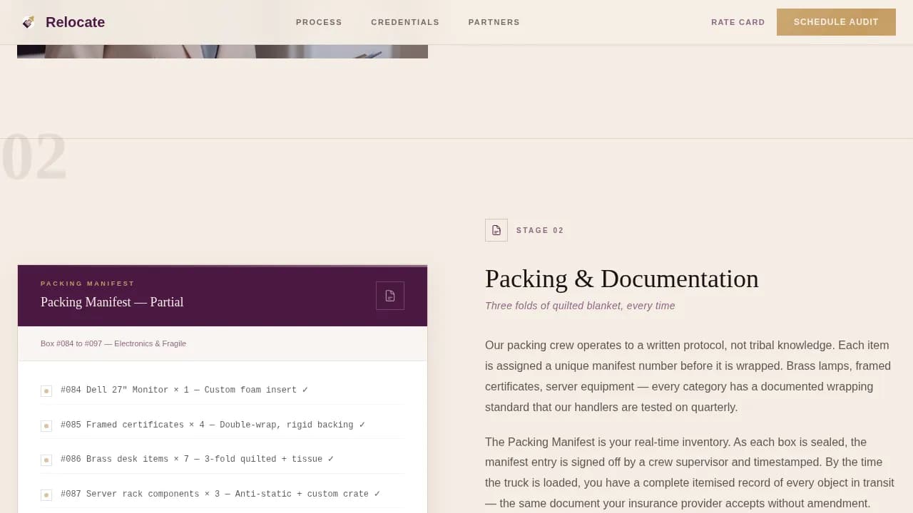 Transition — Seamless Corporate Moving Landing Page Template