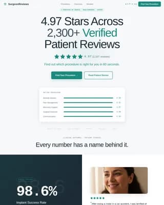 Atlas — Comprehensive Surgical Outcomes Landing Page Template