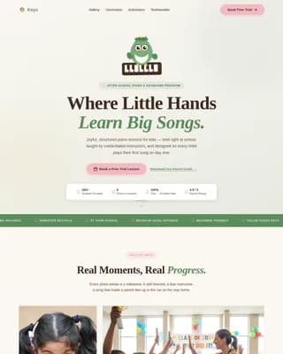 Melody — Premier Music Instruction Landing Page Template