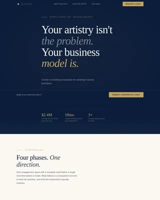 Elevate - Confidential Growth Consulting Landing Page Template