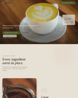Vitality — Premium Wellness Nutrition Landing Page Template