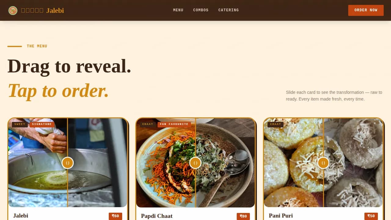 Spice — Vibrant Street Food Marketplace Landing Page Template