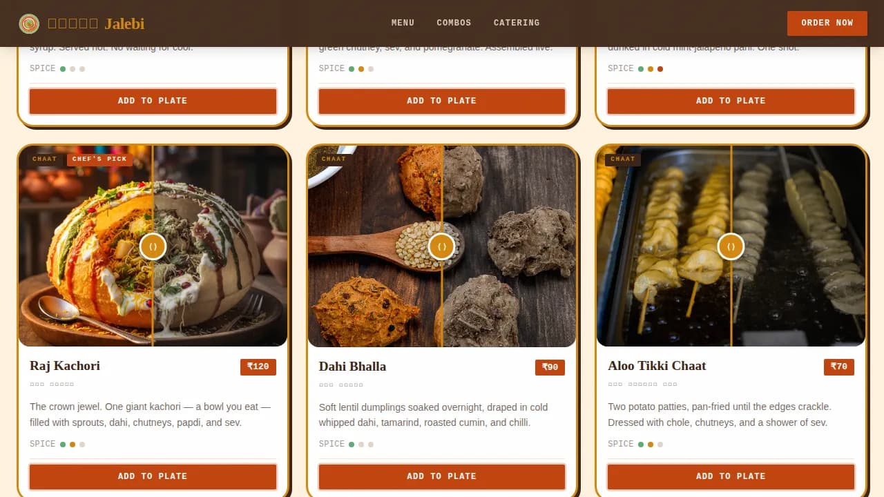 Spice — Vibrant Street Food Marketplace Landing Page Template