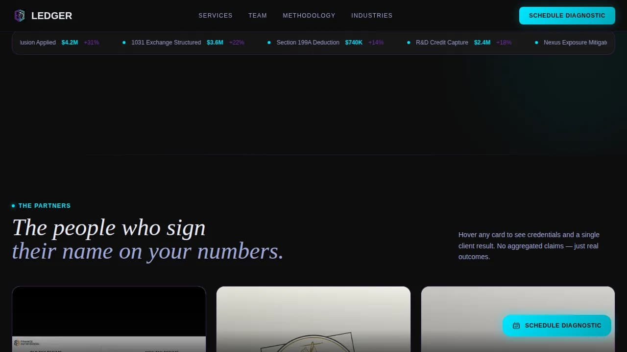 Balance — Comprehensive Accounting Solution Landing Page Template