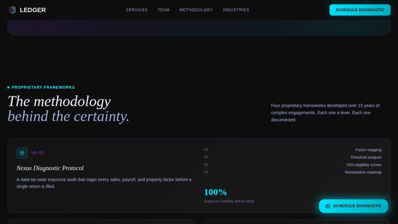 Balance — Comprehensive Accounting Solution Landing Page Template