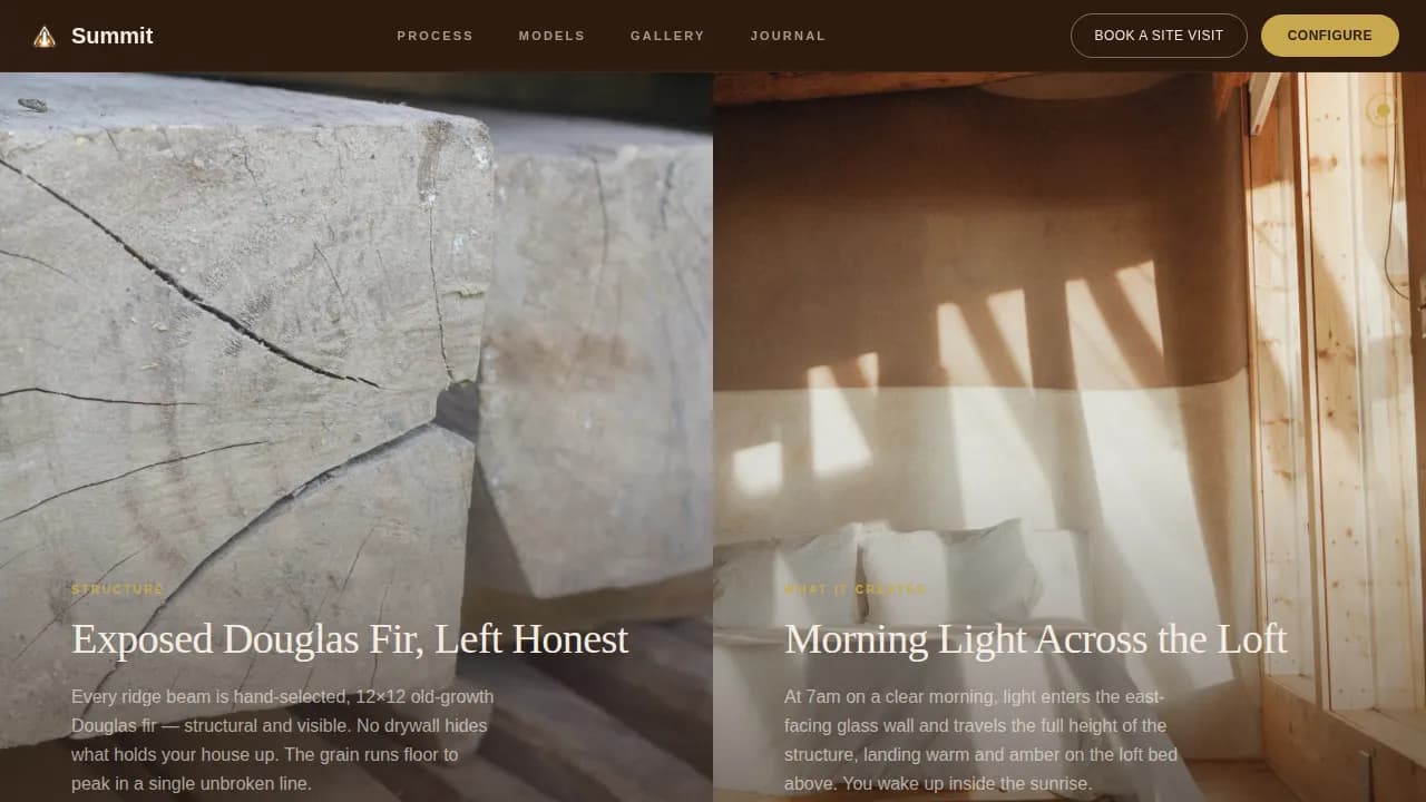 Elevate — Premium Custom Home Design Landing Page Template