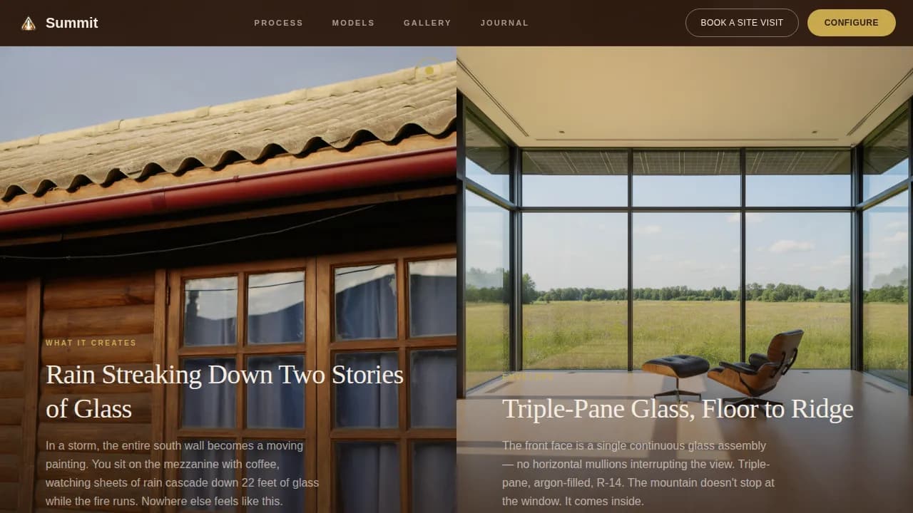 Elevate — Premium Custom Home Design Landing Page Template