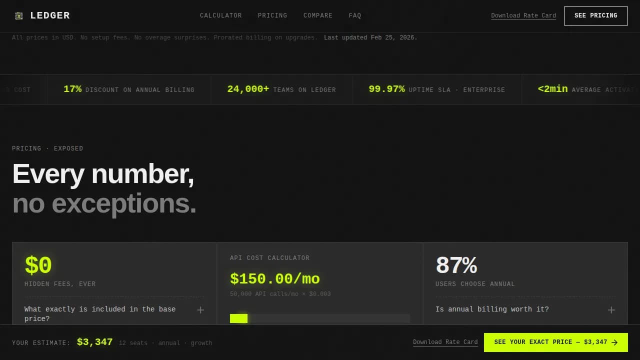 Prism — Transparent Cost Management Landing Page Template