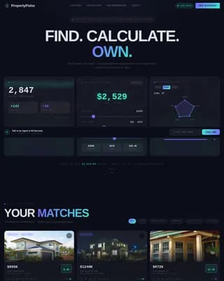 PropertyPulse - AI-Powered Real Estate Listing Landing Page Template