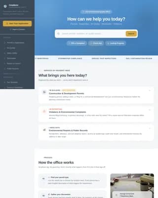 Standards — Authoritative Environmental Oversight Landing Page Template