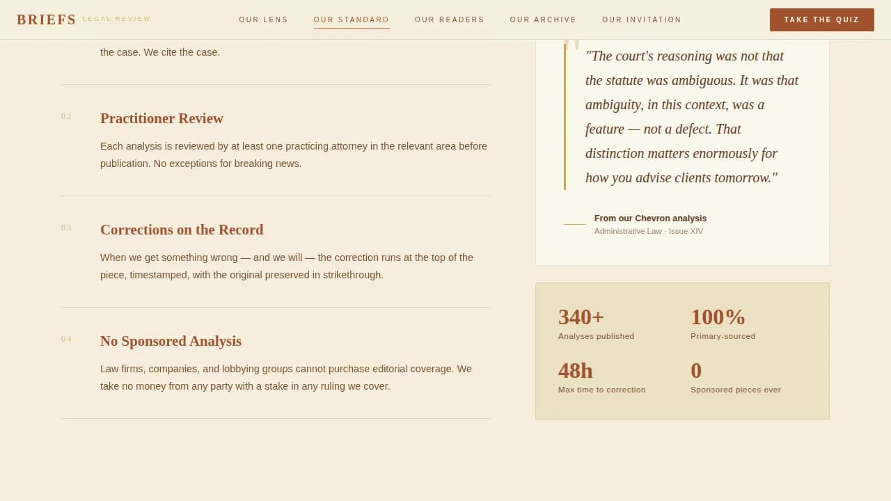 Articles — Definitive Legal Publication Landing Page Template