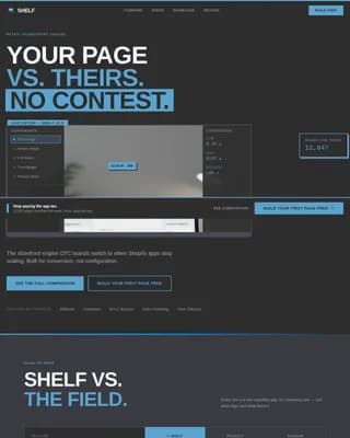Shelf - Bold Brutalist Retail Landing Page Template