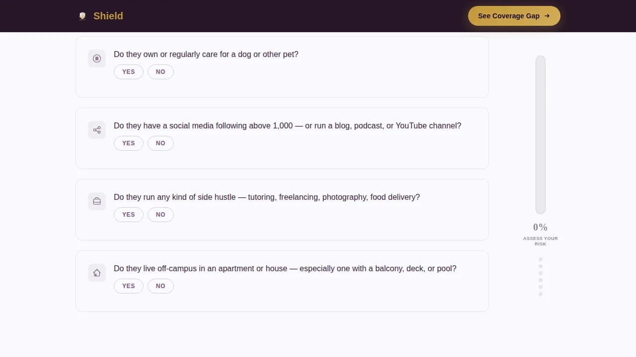 Guardian — Comprehensive Youth Liability Landing Page Template
