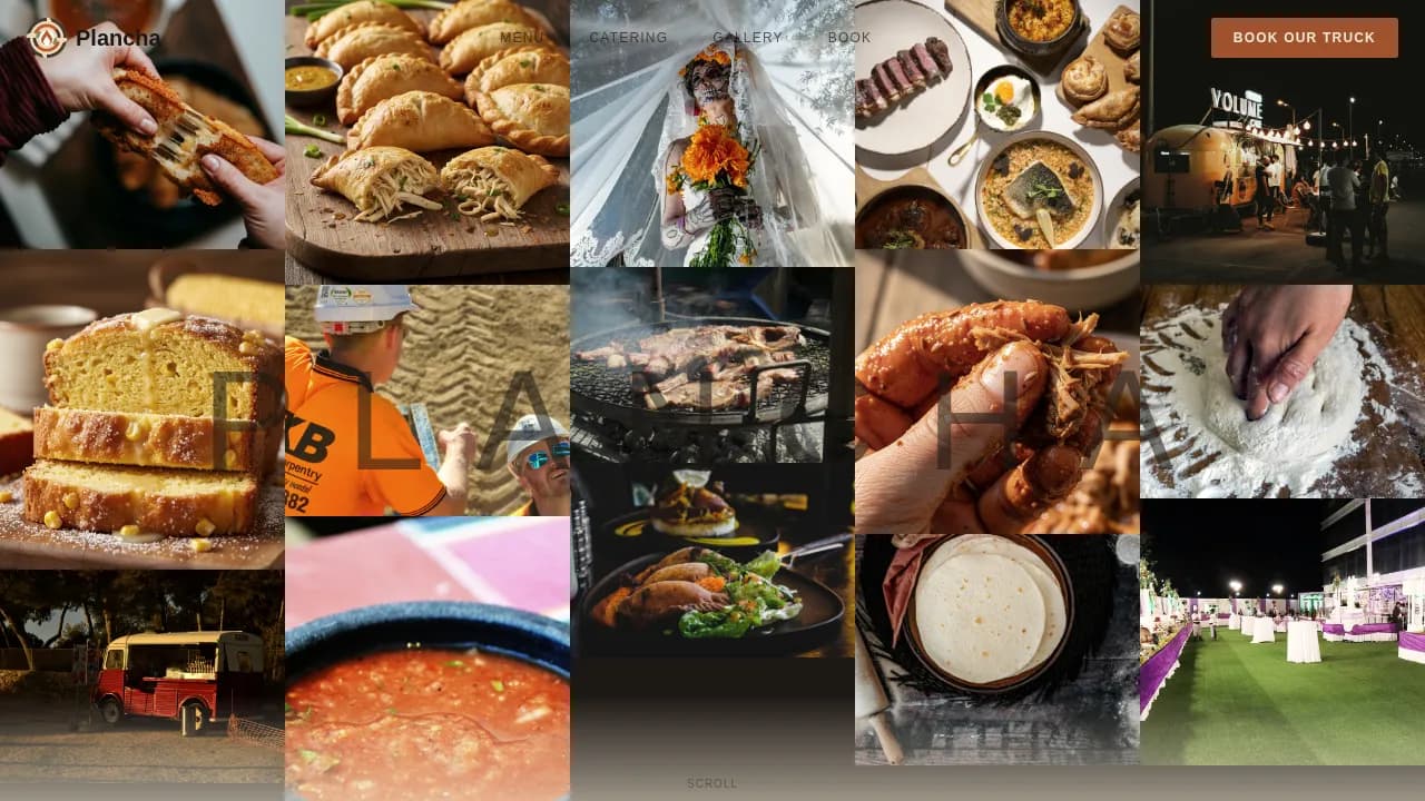 Plancha — Chilean Food Truck Landing Page Template