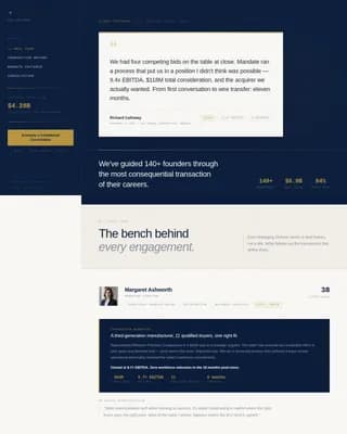 Mandate — Elite M&A Advisory Landing Page Template