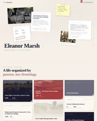 Nonprofit Leader Career Professional Website Template
