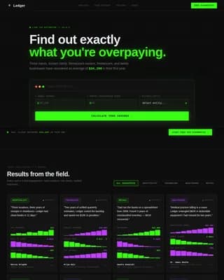 Ledger — Expert Accounting Firm Landing Page Template