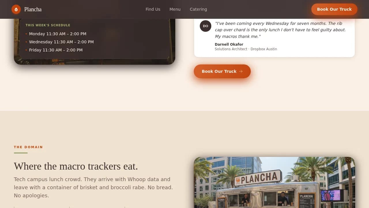 Plancha — Expert Keto Cuisine Landing Page Template