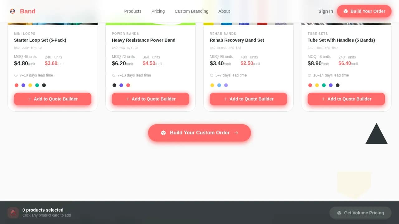 Band — Dynamic Fitness Equipment Landing Page Template