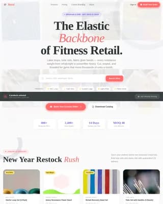 Band — Dynamic Fitness Equipment Landing Page Template