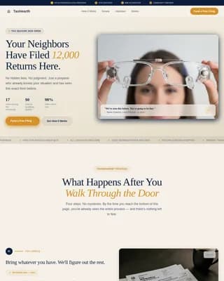 TaxHearth - Trusted Community IRS Tax Office Landing Page Template
