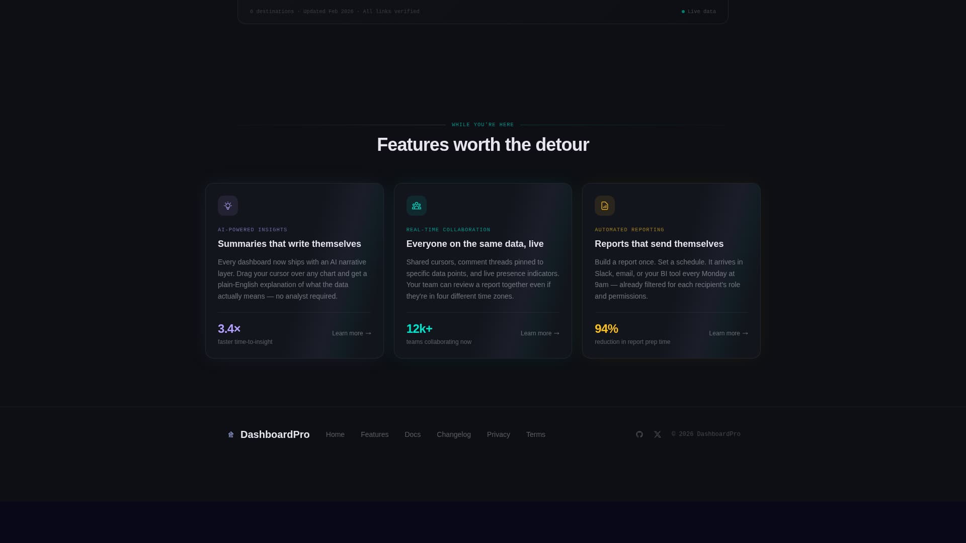 SaaS 404 Error Product Discovery Website Template