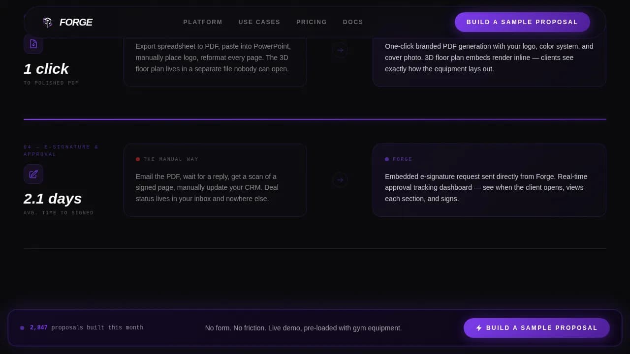 Forge — Elite Fitness Membership Landing Page Template