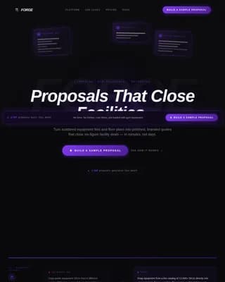 Forge — Elite Fitness Membership Landing Page Template