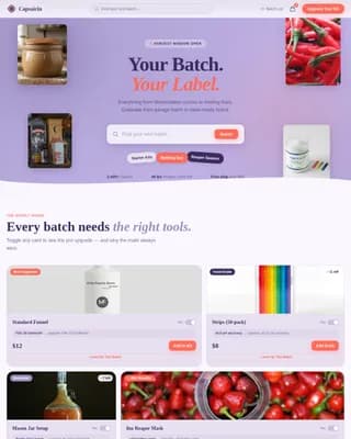 Hobby & Passion Supplies Professional Website Template