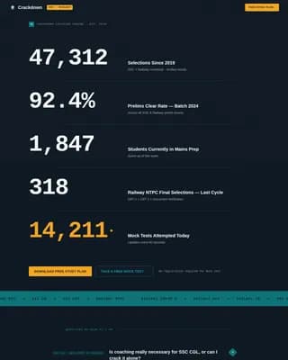 Crackdown — Intensive Exam Prep Landing Page Template