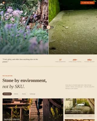 Quarry — Premium Stone Sourcing Landing Page Template