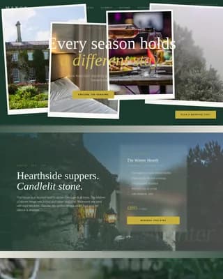 Manor — Luxury Resort Destination Landing Page Template