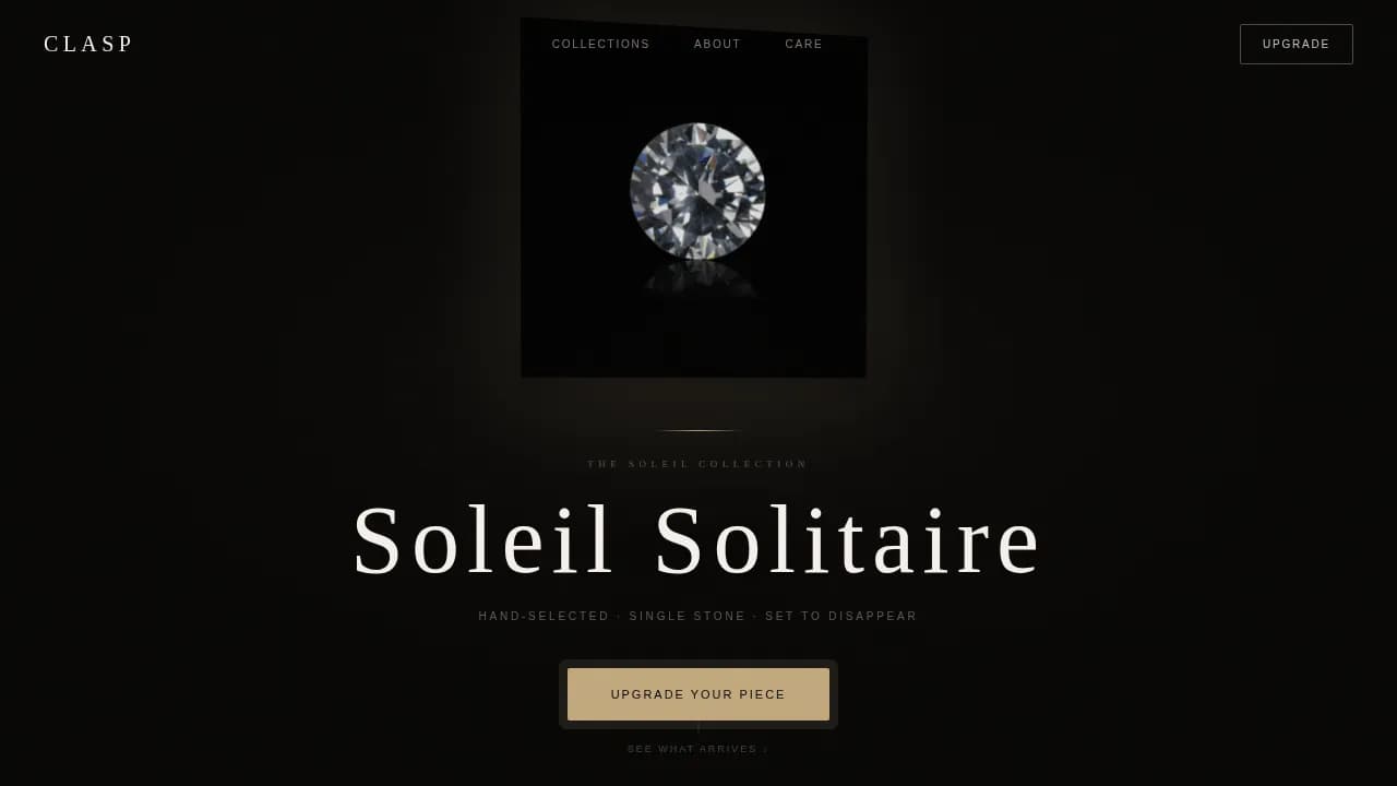 Adornment — Refined Jewelry Brand Landing Page Template